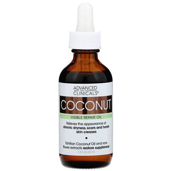 Advanced Clinicals, Coconut Oil, 1.8 fl oz (53 ml) (Discontinued Item)