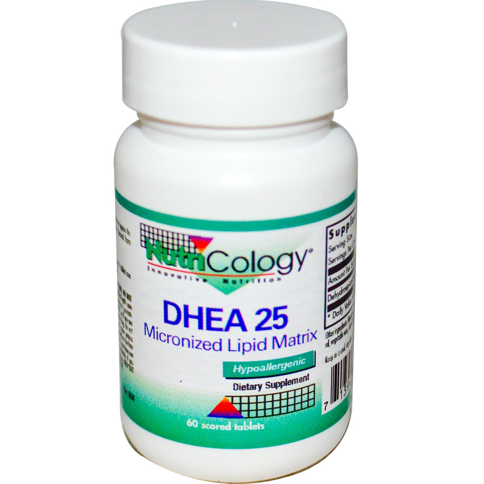 Nutricology DHEA 25 Micronized Lipid Matrix 60 Scored Tablets