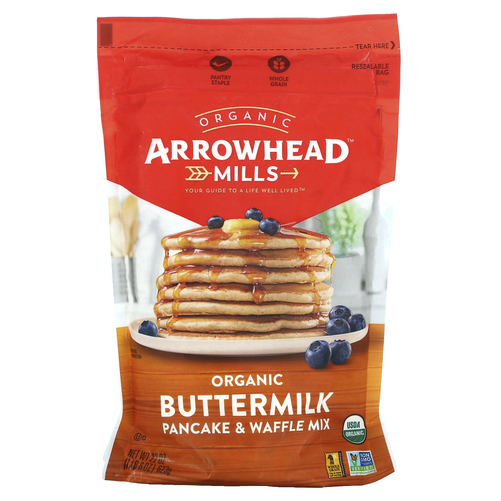 Arrowhead Mills Organic Buttermilk Pancake Waffle Mix Lb Oz G