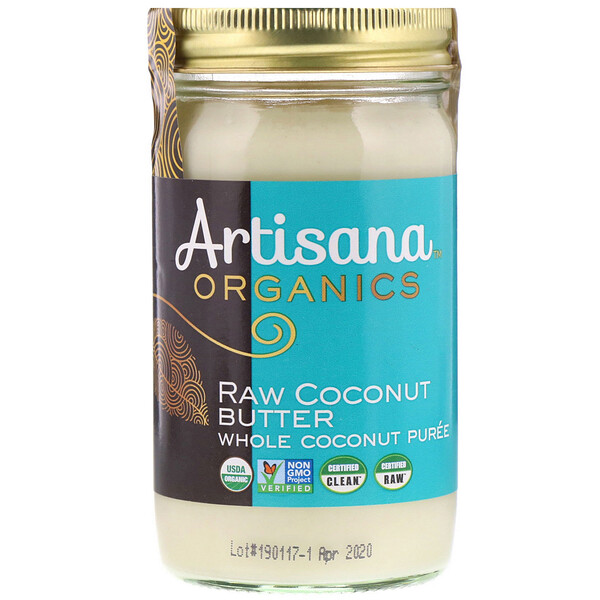 Artisana, Органическое, сырое кокосовое масло, 14 унций (397 г)
