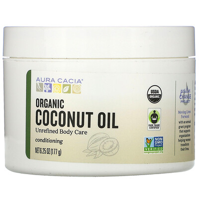 Aura Cacia Органическое средство для улучшения состояния кожи, кокосовое масло, 6,25 унц. (177 г)
Aura Cacia Органическое средство для улучшения состояния кожи, кокосовое масло, 6,25 унц. (177 г)