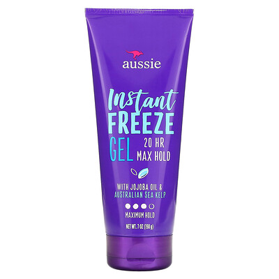 Aussie, Instant Freeze Gel, with Jojoba Oil & Australian Sea Kelp, Maximum Hold, 7 oz (198 g)
Aussie, Instant Freeze Gel, with Jojoba Oil & Australian Sea Kelp, Maximum Hold, 7 oz (198 g)
