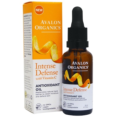 Avalon Organics Интенсивная защита с витамином С, антиоксидантное масло, 1 унция (30 мл)
Avalon Organics Интенсивная защита с витамином С, антиоксидантное масло, 1 унция (30 мл)