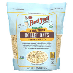 Bob S Red Mill Organic Extra Thick Rolled Oats Whole Grain Oz G