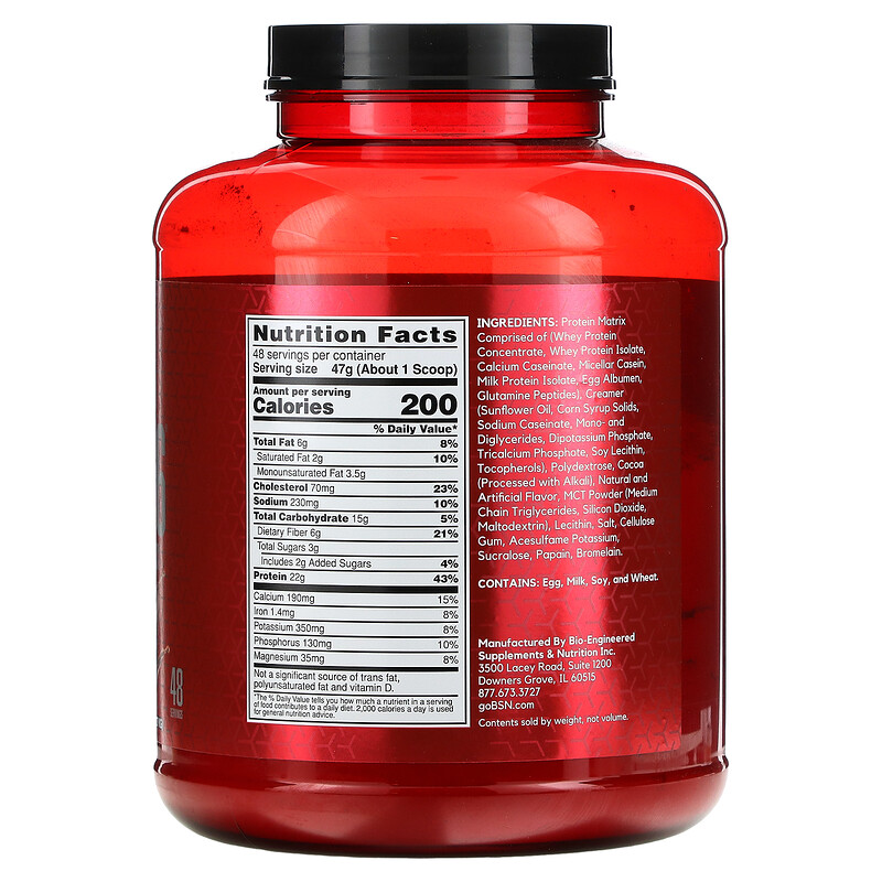 BSN Syntha 6 Ultra Premium Protein Matrix Chocolate Milkshake 5 Lbs