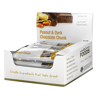 California Gold Nutrition Foods, батончики с арахисом и кусочками черного шоколада, 12 штук, 40 г (1,4 унции) каждый
California Gold Nutrition Foods, батончики с арахисом и кусочками черного шоколада, 12 штук, 40 г (1,4 унции) каждый