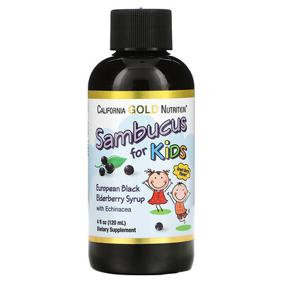 California Gold Nutrition Бузина для детей сироп из европейской черной бузины с эхинацеей 4 жидких унции (120 мл)
California Gold Nutrition Бузина для детей сироп из европейской черной бузины с эхинацеей 4 жидких унции (120 мл)