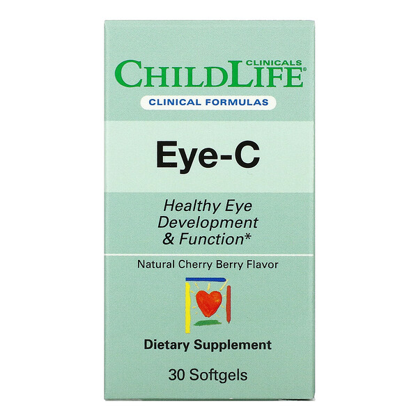Childlife Clinicals, Eye-C, Cherry Berry , 30 Softgels