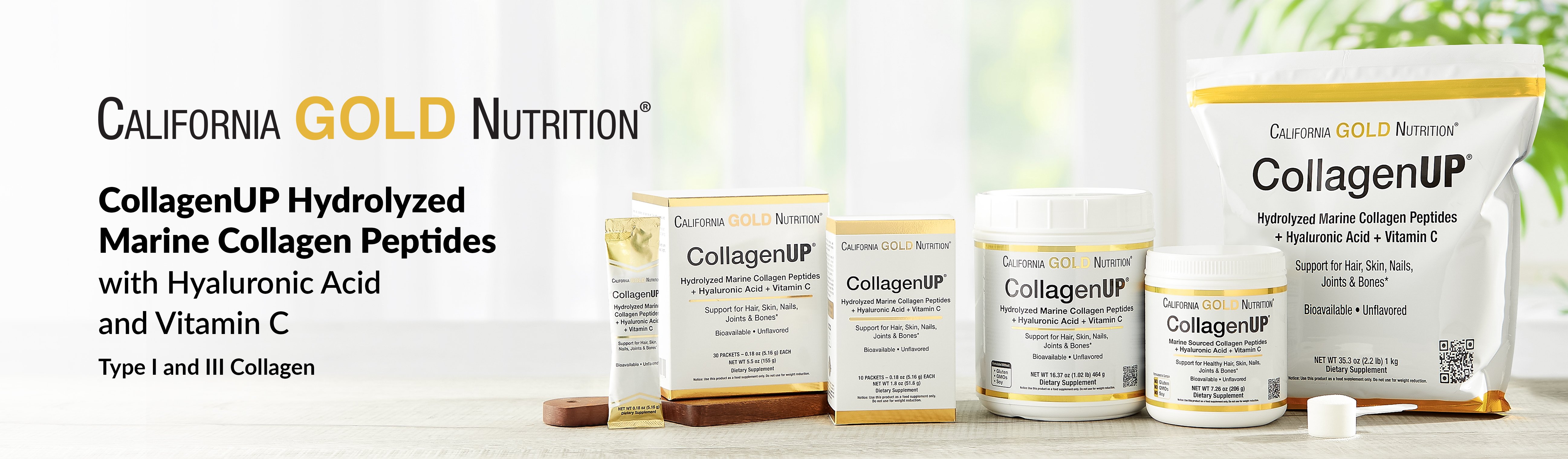 California Gold Nutrition CollagenUP Hydrolyzed Marine Collagen