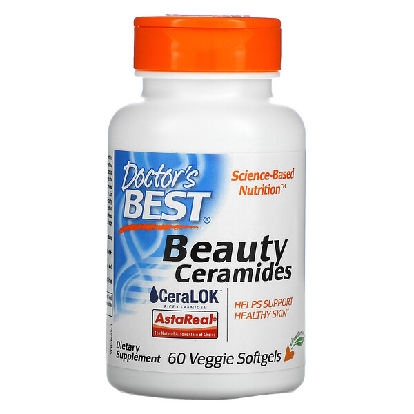 Doctor's Best, Beauty Ceramides , 60 Veggie Softgels
