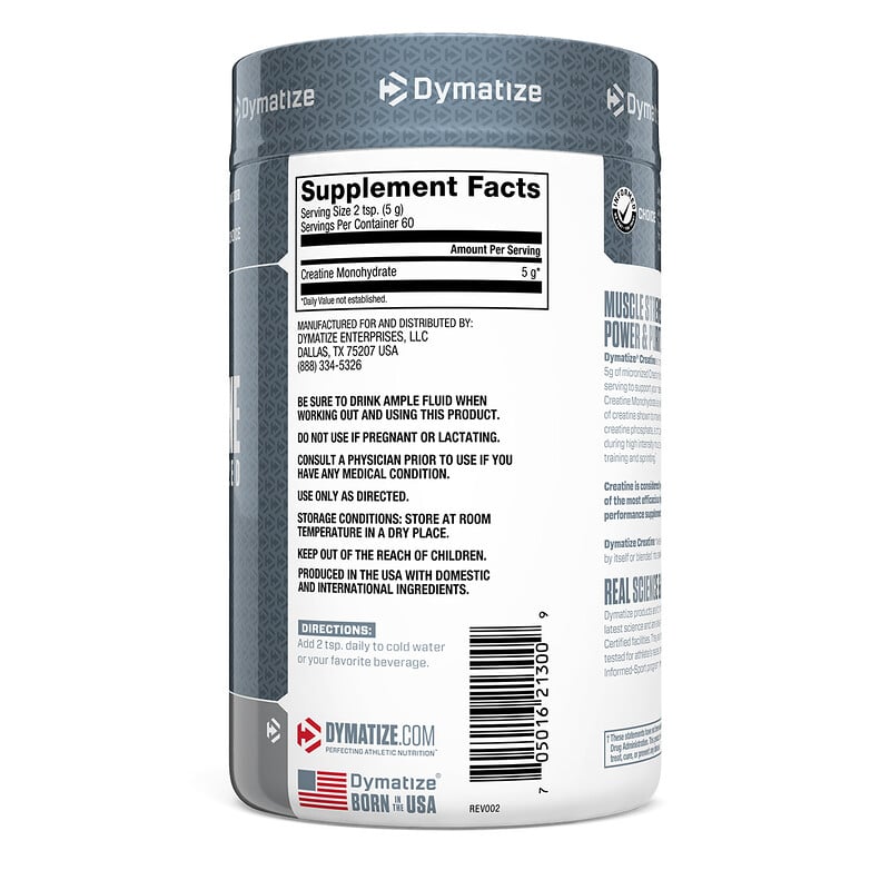 Dymatize Nutrition Creatine Micronized Unflavored 10 6 Oz 300 G