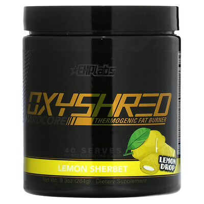 EHPlabs OxyShred Hardcore Thermogenic Fat Burner лимонный щербет 264 г (9 3 унции)
EHPlabs OxyShred Hardcore Thermogenic Fat Burner лимонный щербет 264 г (9 3 унции)