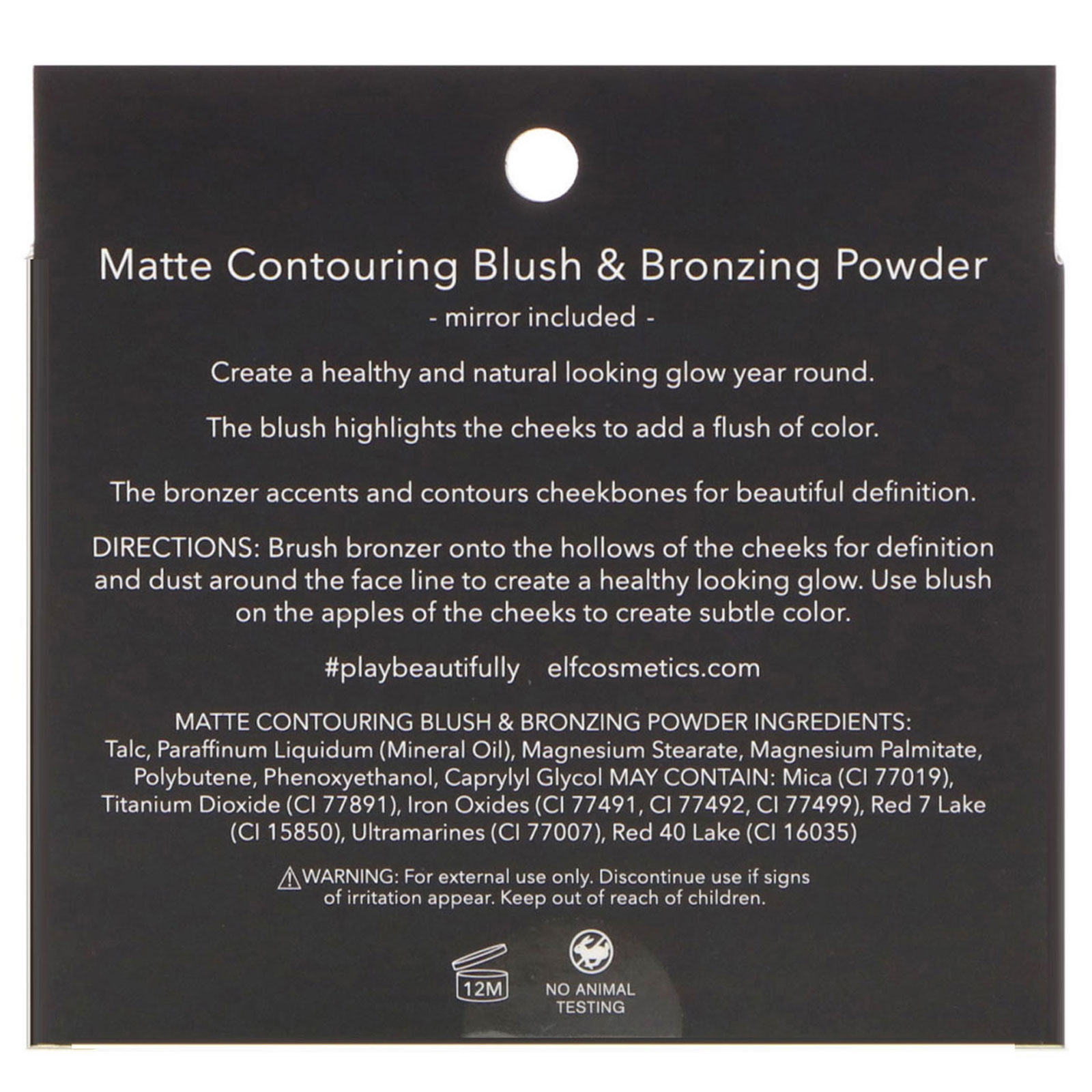 matte contouring blush & bronzing powder