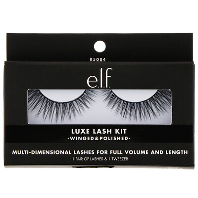 E.L.F. Набор накладных ресниц Luxe Lash Kit, Winged & Polished, 1 пара ресниц и 1 пинцет
E.L.F. Набор накладных ресниц Luxe Lash Kit, Winged & Polished, 1 пара ресниц и 1 пинцет