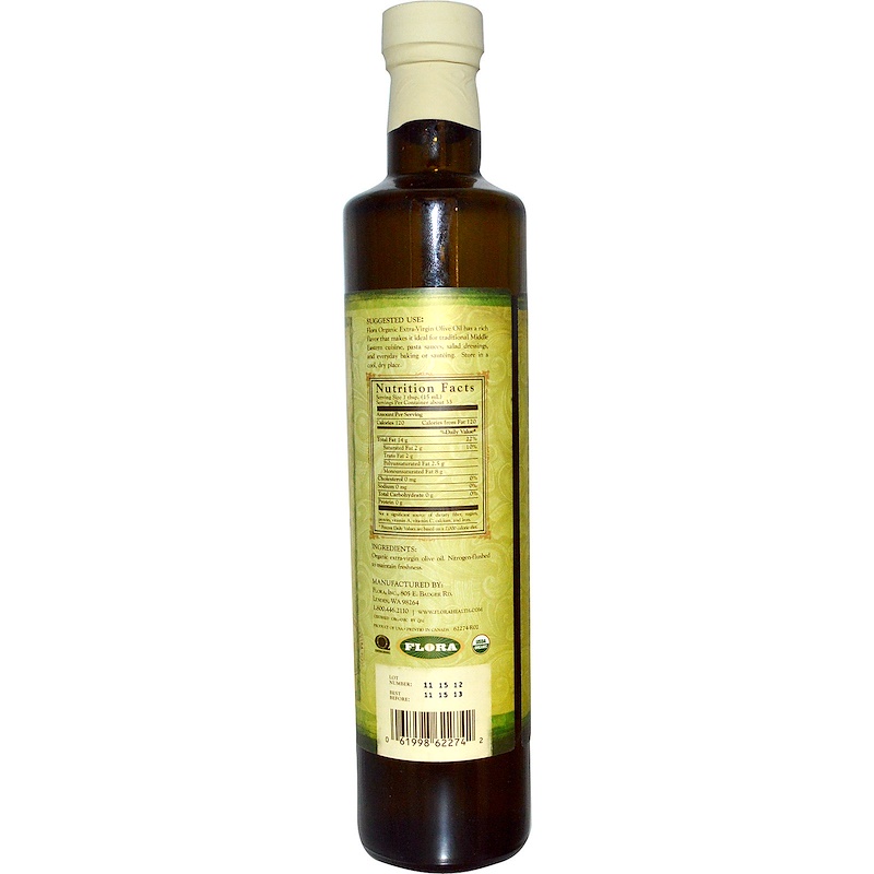 Flora Organic Extra Virgin Olive Oil Fl Oz Ml Iherb