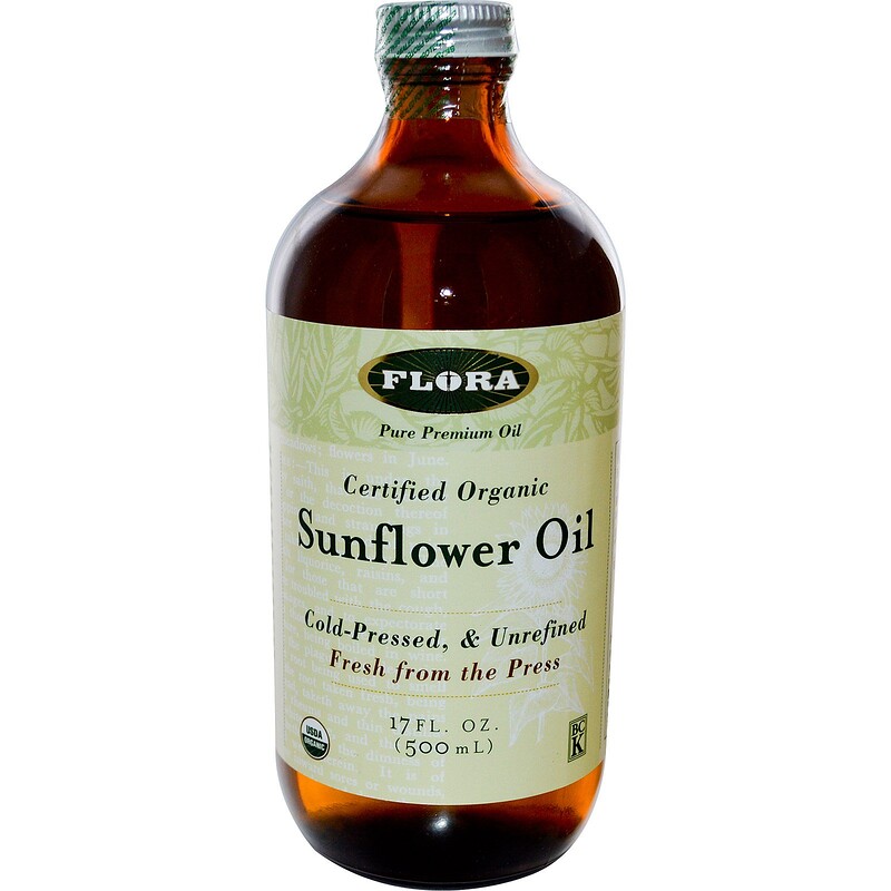 Flora Certified Organic Sunflower Oil 17 Fl Oz 500 Ml IHerb