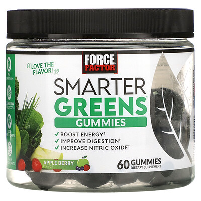 Force Factor Smarter Greens жевательные мармеладки яблоко и ягоды 60 жевательных таблеток
Force Factor Smarter Greens жевательные мармеладки яблоко и ягоды 60 жевательных таблеток