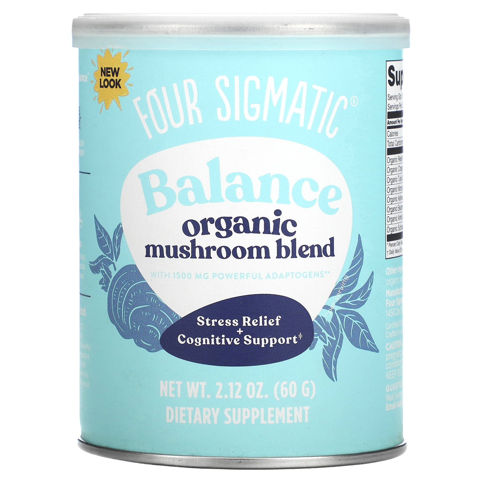 Four Sigmatic Balance Organic Mushroom Blend Caffeine Free 2 12 Oz