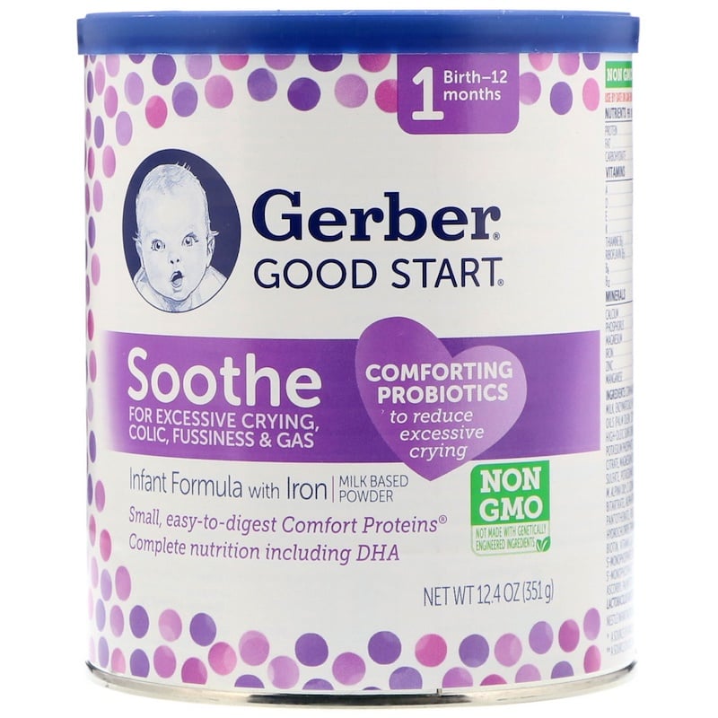 Gerber Good Start Soothe Infant Formula With Iron Stage 1 Birth 12