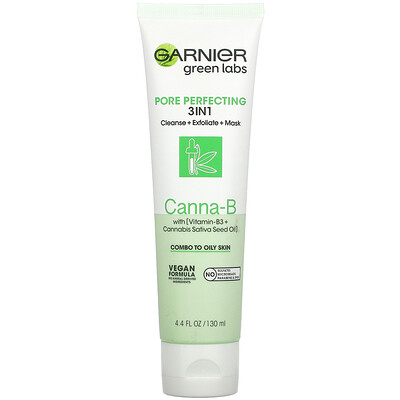 Garnier Green Labs, 3-в-1 для улучшения пор, Cana-B с витамином B3 и маслом семян конопли, 130 мл (4,4 жидк. Унции)
Garnier Green Labs, 3-в-1 для улучшения пор, Cana-B с витамином B3 и маслом семян конопли, 130 мл (4,4 жидк. Унции)