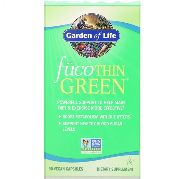 Garden of Life, FucoThin Green, 90 Vegan Capsules