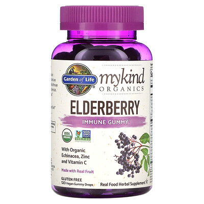 Garden of Life MyKind Organics бузина жевательная добавка для укрепления иммунитета 120 веганских жевательных таблеток
Garden of Life MyKind Organics бузина жевательная добавка для укрепления иммунитета 120 веганских жевательных таблеток