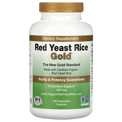 IP-6 International, Red Yeast Rice Gold, Cholesterol Support, 600 mg, 240 Vegetarian Capsules
IP-6 International, Red Yeast Rice Gold, Cholesterol Support, 600 mg, 240 Vegetarian Capsules