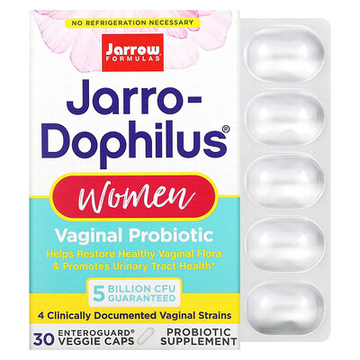 Jarrow Formulas, Jarro-Dophilus, Vaginal Probiotic, Women, 5 Billion, 30 Veggie Caps
Jarrow Formulas, Jarro-Dophilus, Vaginal Probiotic, Women, 5 Billion, 30 Veggie Caps