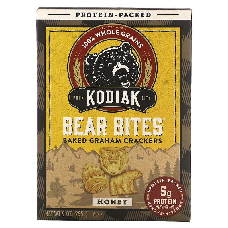 Kodiak Cakes Bear Bites Baked Graham Crackers Honey Oz G