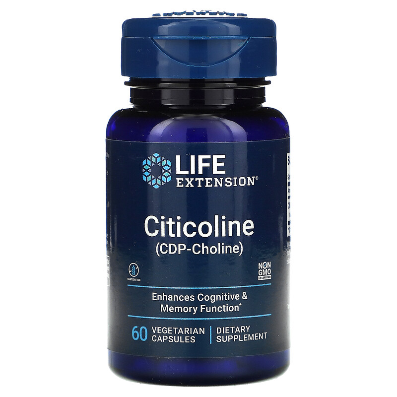 Life Extension Citicoline 60 Vegetarian Capsules IHerb