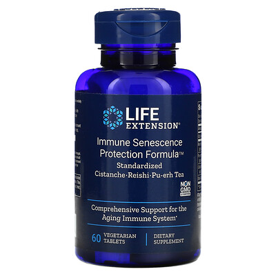 Life Extension Immune Senescence Protection Formula, иммунная формула защиты от старения, 60 вегетарианских таблеток
Life Extension Immune Senescence Protection Formula, иммунная формула защиты от старения, 60 вегетарианских таблеток