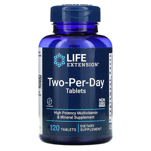 Life Extension, таблетки для приема дважды в день, 120 таблеток