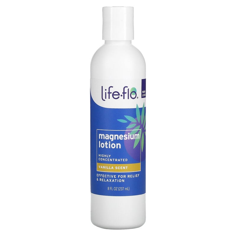 Life Flo Magnesium Lotion Vanilla 8 Fl Oz 237 Ml