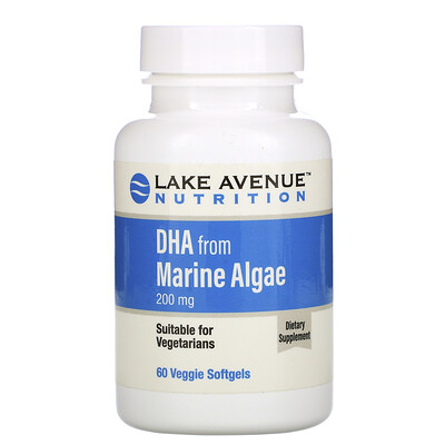 Lake Avenue Nutrition ДГК из морских водорослей, растительные омега, 200 мг, 60 растительных мягких таблеток
Lake Avenue Nutrition ДГК из морских водорослей, растительные омега, 200 мг, 60 растительных мягких таблеток