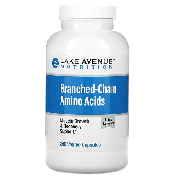 Lake Avenue Nutrition, аминокислоты с разветвленными цепями, 240 растительных капсул