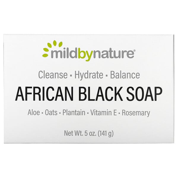 Mild By Nature, Африканское черное мыло, с овсом и подорожником, 141 г (5 унций)