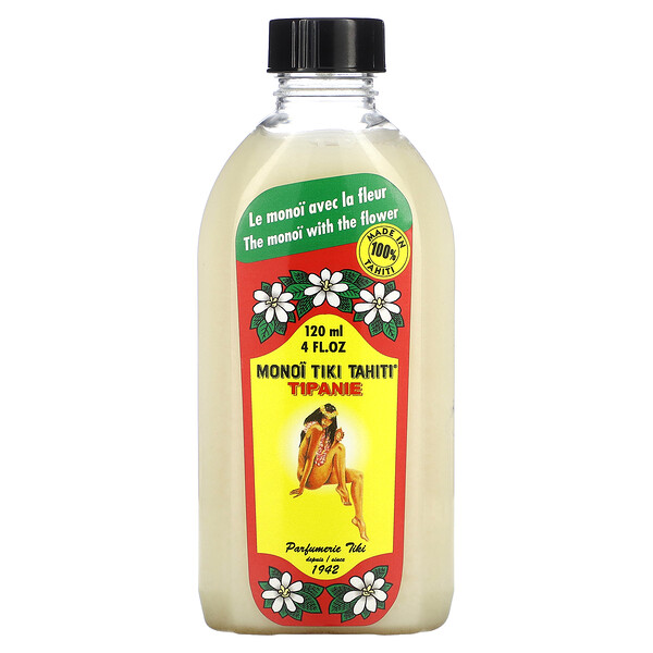 Monoi Tiare Tahiti Coconut Oil Tipanie 4 Fl Oz 120 Ml