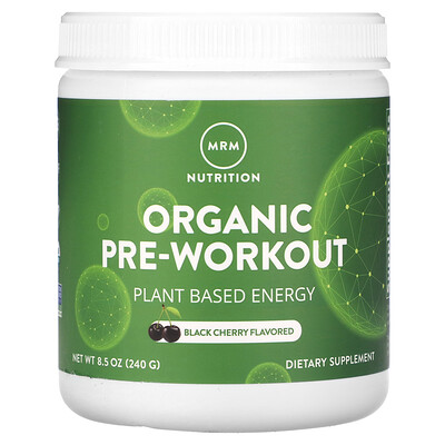 MRM Nutrition Органический предтренировочный продукт, черная вишня, 240 г (8,5 унции)
MRM Nutrition Органический предтренировочный продукт, черная вишня, 240 г (8,5 унции)