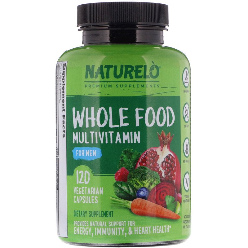 NATURELO Whole Food Multivitamin For Men 120 Vegetarian Capsules IHerb