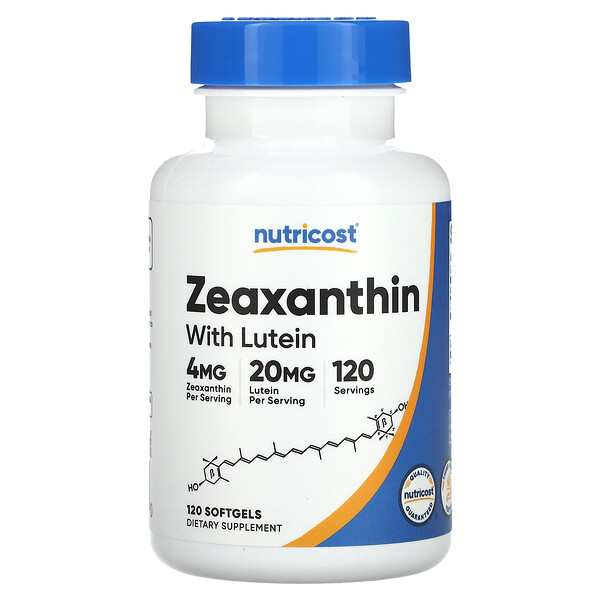 Nutricost Zeaxanthin With Lutein Softgels