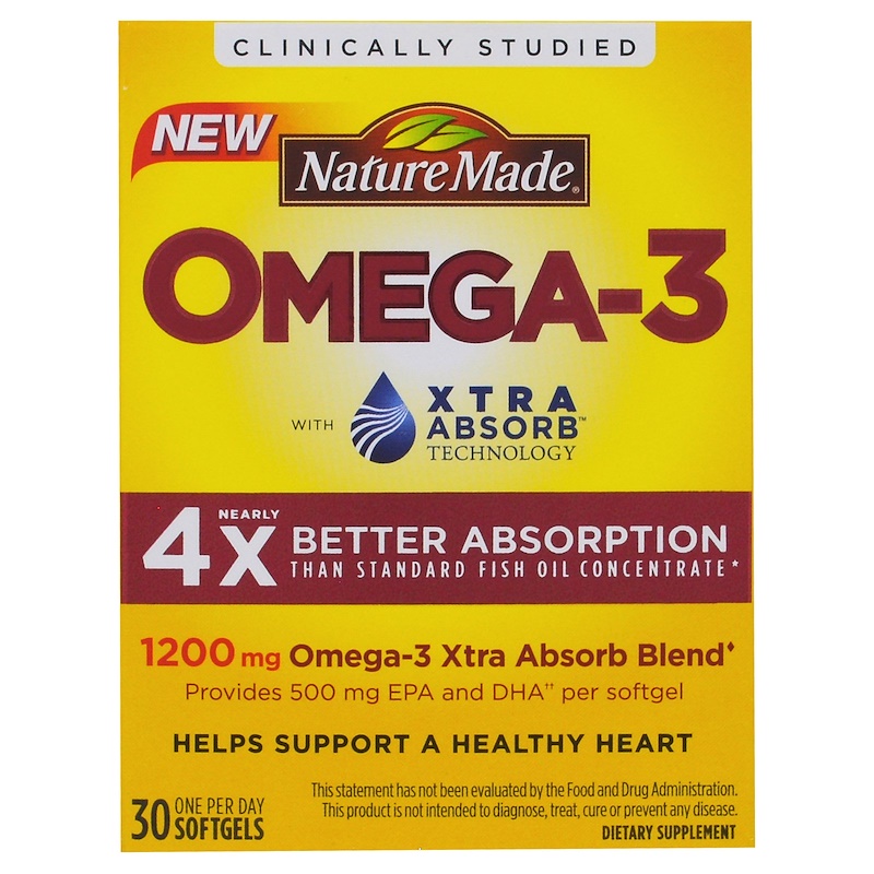 Nature Made Omega Extra Absorb Mg Softgels Iherb