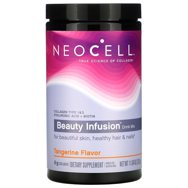 Neocell, Beauty Infusion, витаминная смесь для напитков, мандарин, 330 г (11,64 унции)