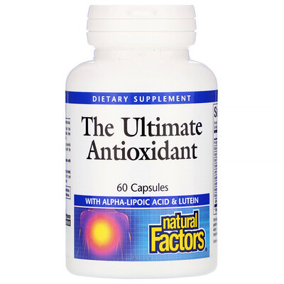Natural Factors The Ultimate Antioxidant with Alpha-Lipoic Acid and Lutein, 60 Capsules
Natural Factors The Ultimate Antioxidant with Alpha-Lipoic Acid and Lutein, 60 Capsules