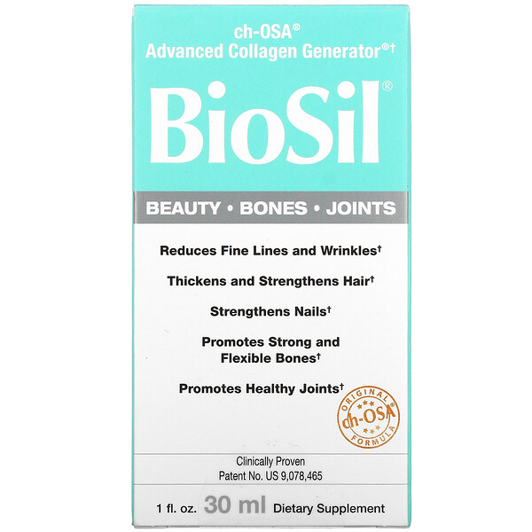 BioSil by Natural Factors, ch-OSA, улучшенный источник коллагена, 30 мл