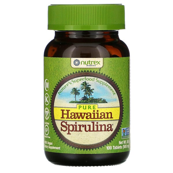 Nutrex Hawaii, Pure Hawaiian Spirulina, 100 таблеток