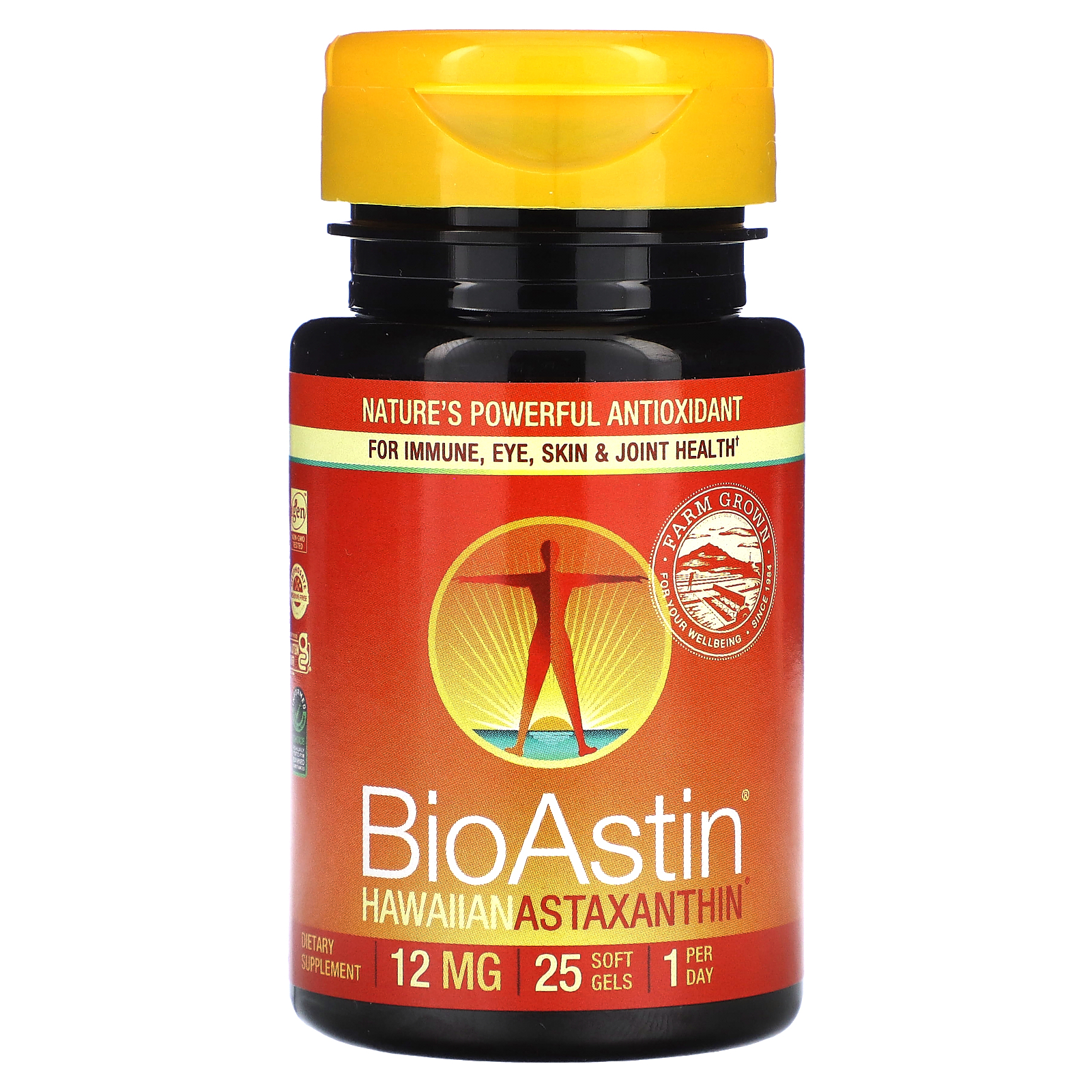 Nutrex Hawaii BioAstin Hawaiian Astaxanthin 12 Mg 25 Soft Gels