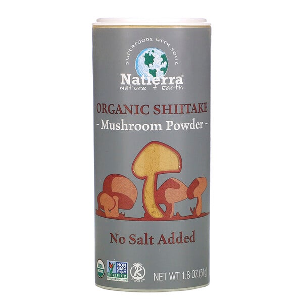 Natierra, Organic Shiitake Mushroom Powder, 1.8 oz (51 g)