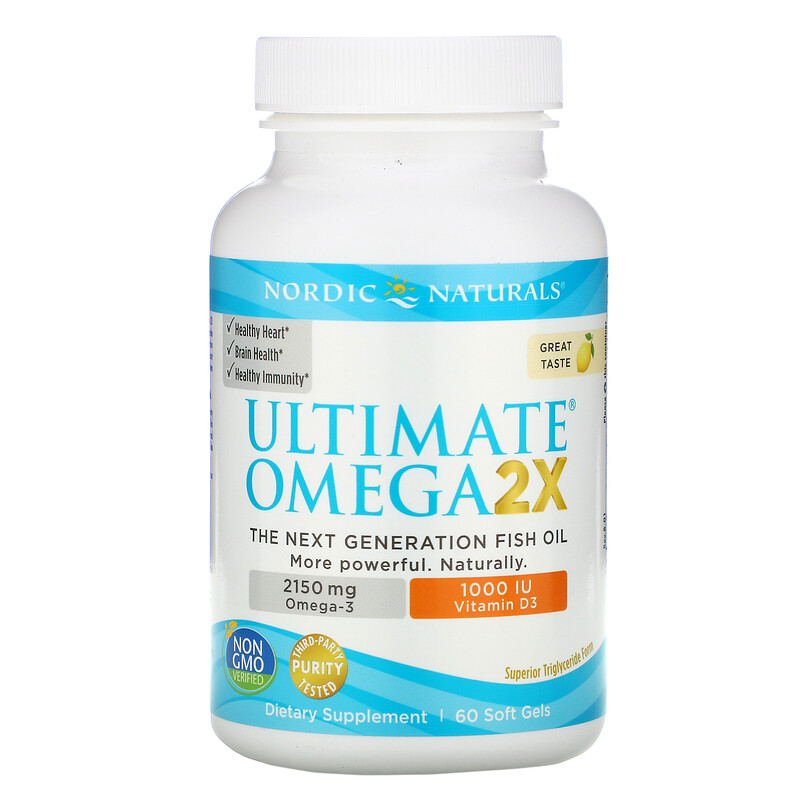 Nordic Naturals Ultimate Omega X With Vitamin D Lemon Softgels