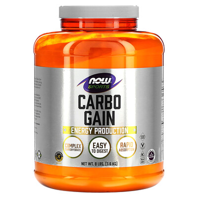 NOW Foods Sports Carbo Gain 8 lbs (3.6 kg)