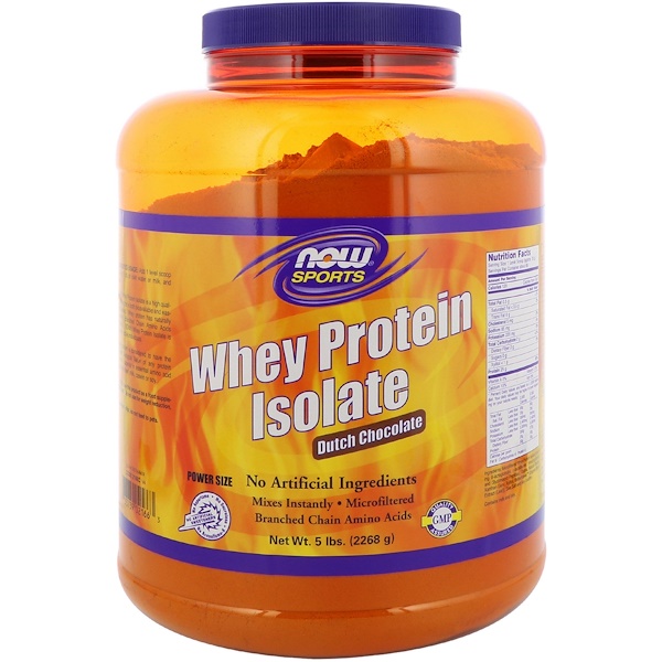 Now Foods Sports Whey Protein Isolate Dutch Chocolate Lbs G